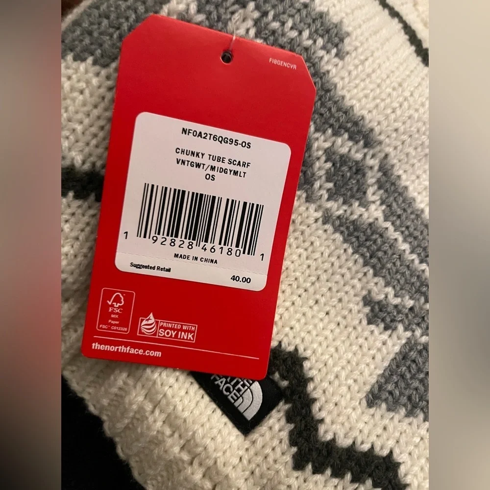 THE NORTH FACE CHUNKY TUBE SCARF OS NWT